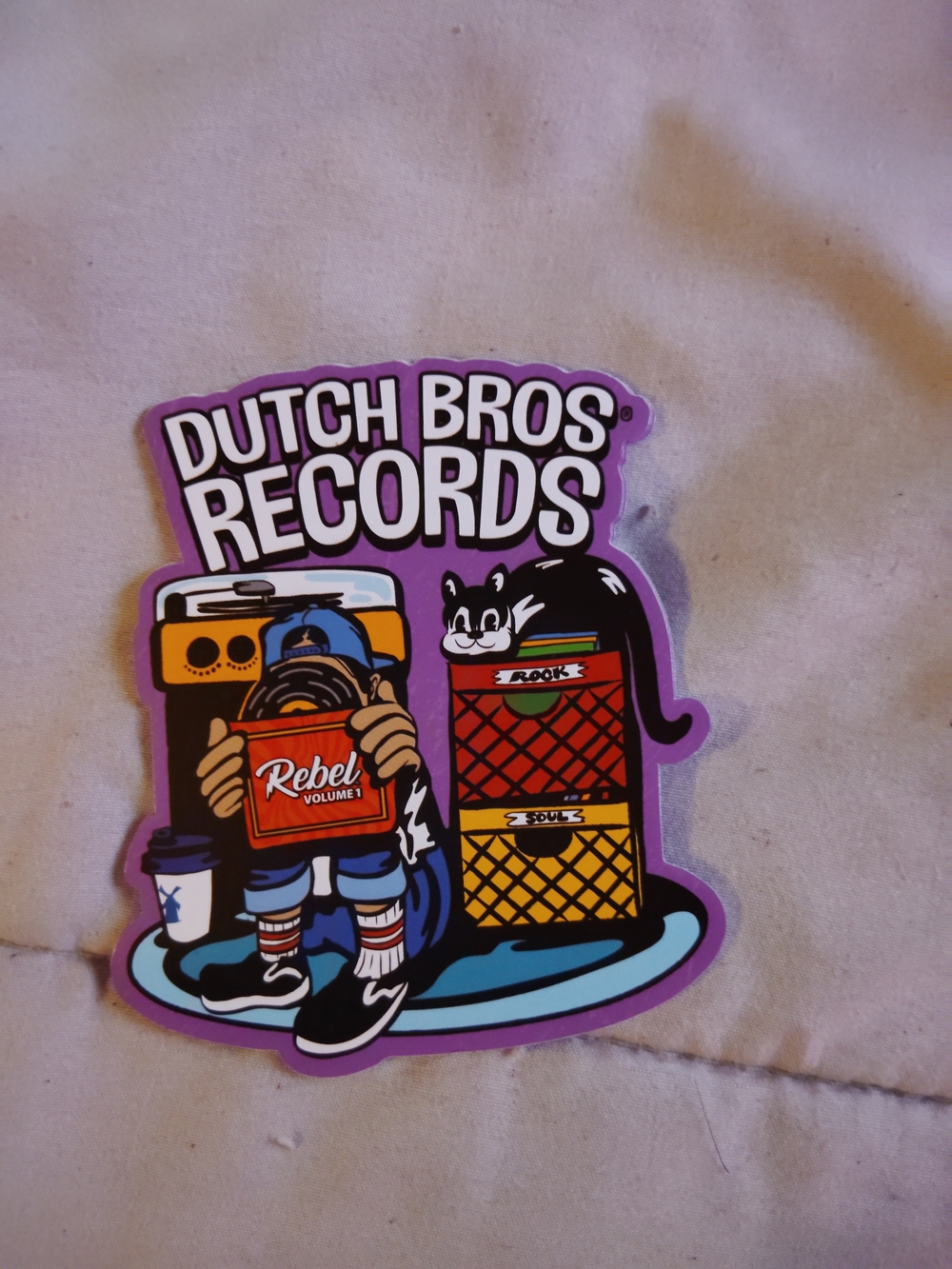 Dutch Bros Records Sticker